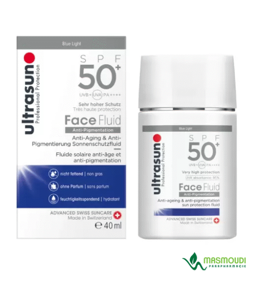 ULTRASUN FACE FLUID ANTI PIGMENTATION BLUE LIGHT SPF50+ 40ML