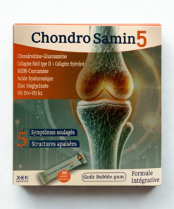 Chondrosamin 5 est une solution intégrale utilisée pour le Soulagement de la douleur et de la gêne fonctionnelle au cours de l'arthrose du genou et de la hanche.