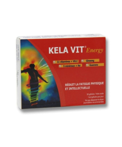 KELA VIT Energy est un multivitamine, qui contient 11 vitamines et 5 minéraux. Le ginseng, apporte de la vigueur, renforce la résistance physique et psychique et augmente l’énergie.