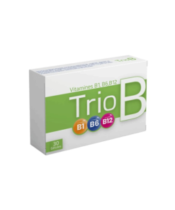 Trio B est un complément alimentaire utilisé pour prévenir les nausées et les vomissements. Il contient un extrait de Zingiber officinalis standardisé à 10% de gingérol et de la vitamine B6.