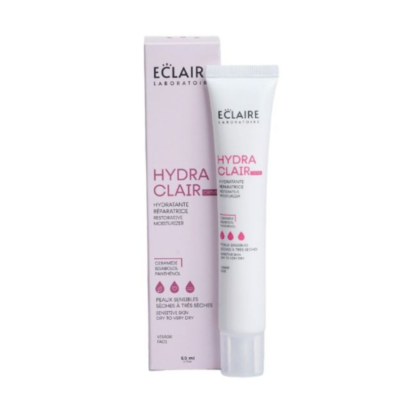La crème hydratante Hydraclair est spécialement formulée pour hydrater intensément les peaux sèches et sensibles.